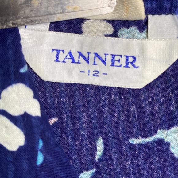 Vintage Retro Floral Shift Dress - Tanner of NC Size 12 - Picture 7 of 13